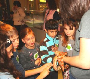 snake with children